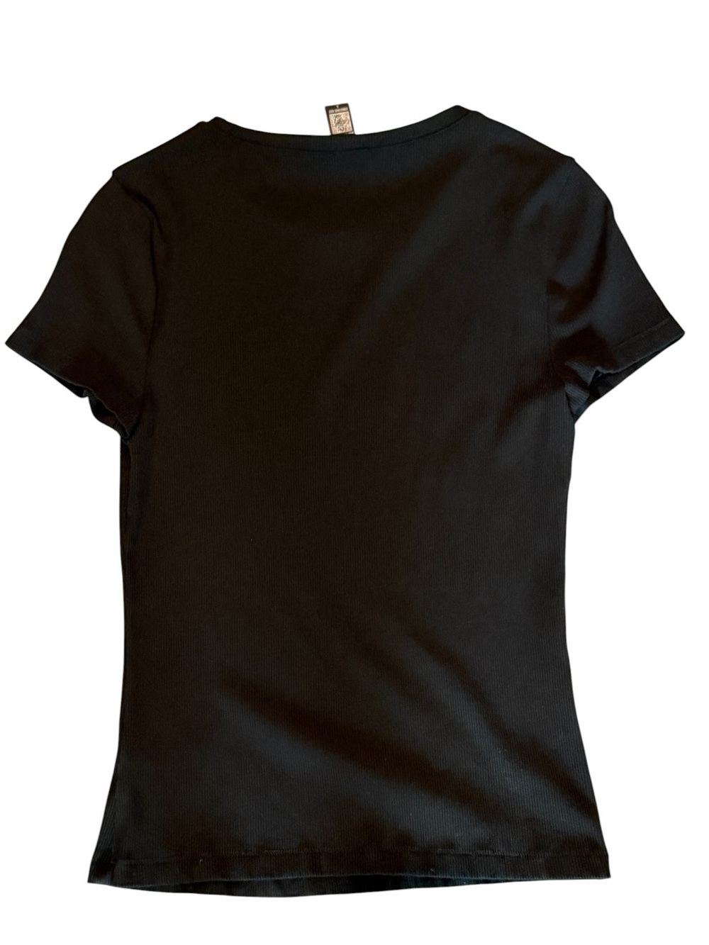 Express Essential Ribbed Crewneck Tee - Picture 4 of 7